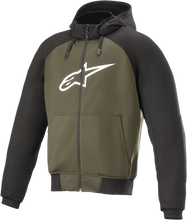 Laden Sie das Bild in den Galerie-Viewer, ALPINESTARS Chrome Hoodie - Black/Green - 4XL 4200918-1681-4X