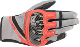 ALPINESTARS Chrome Gloves - Gray/Black/Red - Large 3568721-9203-L