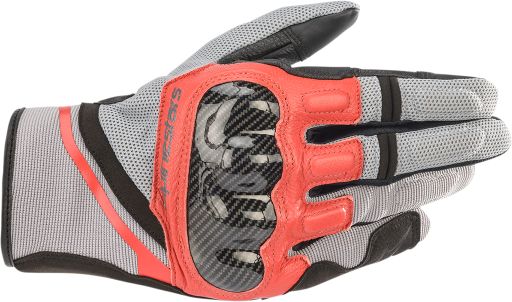 ALPINESTARS Chrome Gloves - Gray/Black/Red - Medium 3568721-9203-M