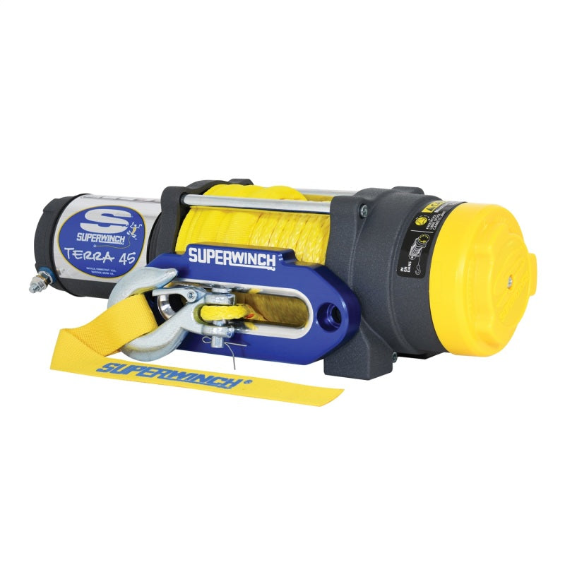 Superwinch 4500 LBS 12 VDC 1/4in x 55ft Synthetic Rope Terra 45SR Winch