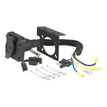 Load image into Gallery viewer, Curt Dual-Output Electrical Adapter w/Tester (Adds 6-Way Round to 4-Way Flat)