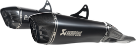 AKRAPOVIC Slip-On Series Muffler - Titanium/Carbon Fiber - Black SS13SO4HRAATBL