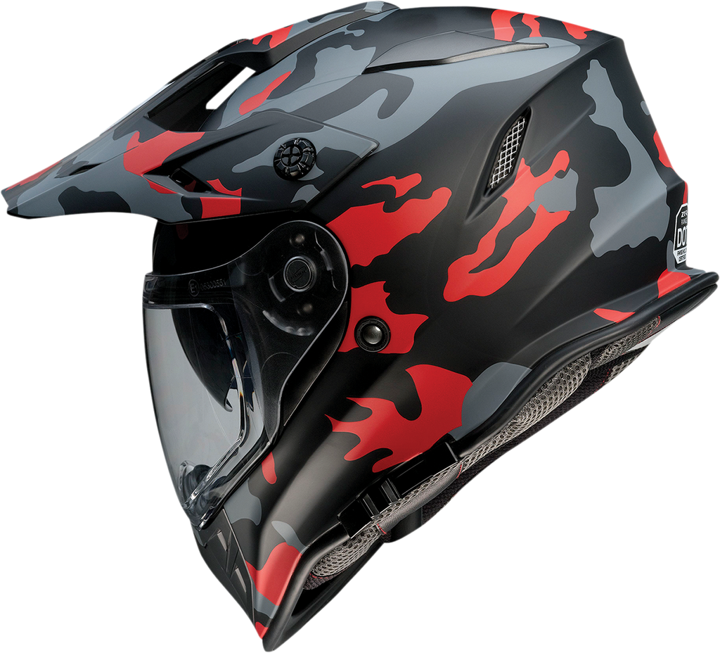 Z1R Range Helmet - Camo - Red - Small 0140-0094
