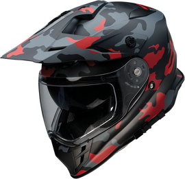 Z1R Range Helmet - Camo - Red - Medium 0140-0095