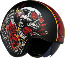 गैलरी व्यूवर में इमेज लोड करें, Z1R Saturn Helmet - Devil Made Me - Black/Red - XL 0104-2820