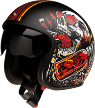 गैलरी व्यूवर में इमेज लोड करें, Z1R Saturn Helmet - Devil Made Me - Black/Red - XL 0104-2820