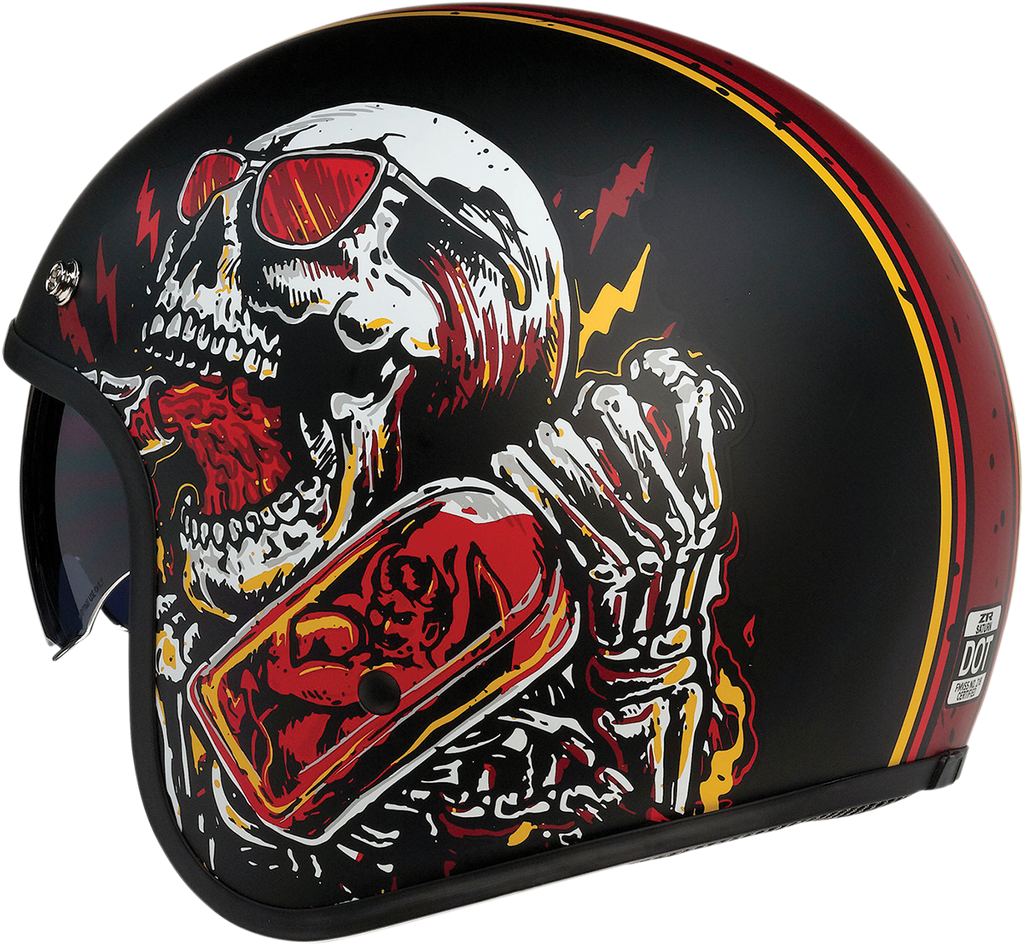 Z1R Saturn Helmet - Devil Made Me - Black/Red - XL 0104-2820