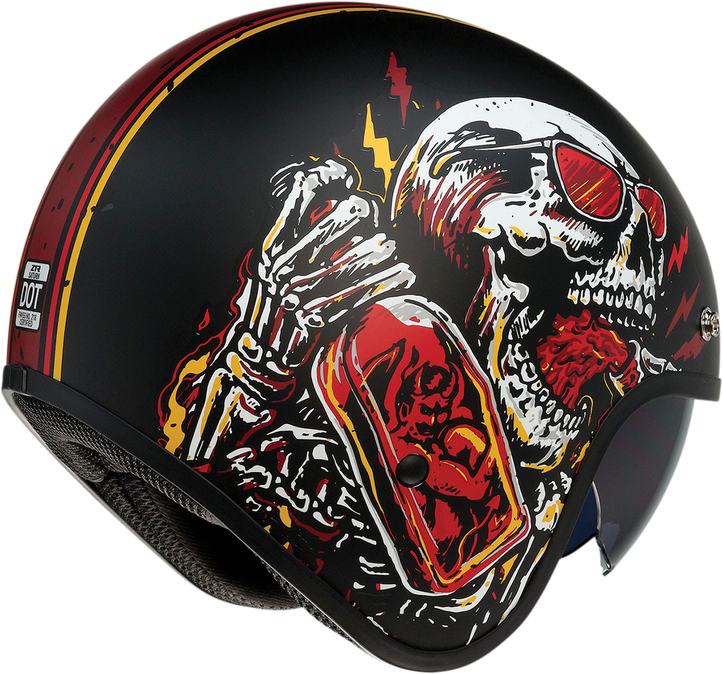 Z1R Saturn Helmet - Devil Made Me - Black/Red - XL 0104-2820