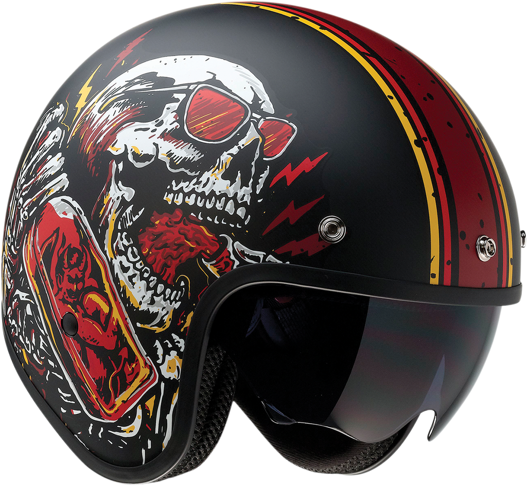 Z1R Saturn Helmet - Devil Made Me - Black/Red - XL 0104-2820