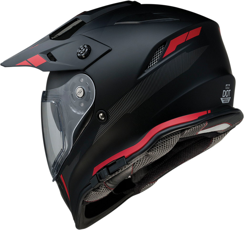 Z1R Range Helmet - Uptake - Black/Red - Small 0140-0014