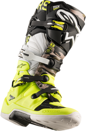 ALPINESTARS Limited Edition AMS Tech 7 Boots - Black/Yellow/White - US 8 2012014-158-8