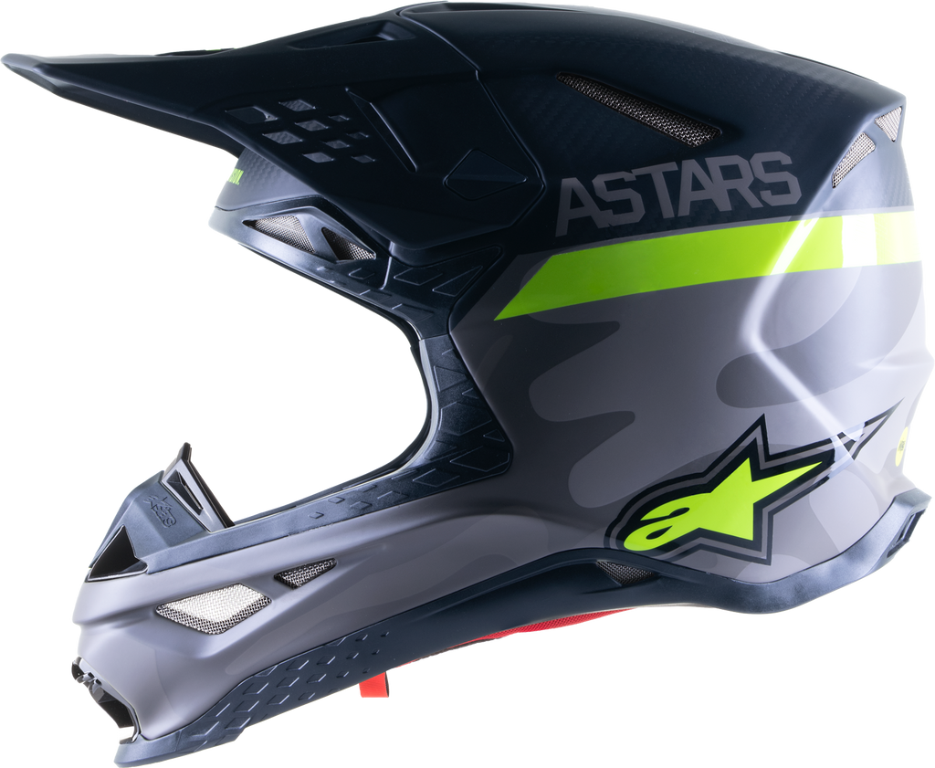 ALPINESTARS Supertech M10 Helmet - AMS - MIPS? - Gray/Yellow/Black - Medium 8302421-9059-MD