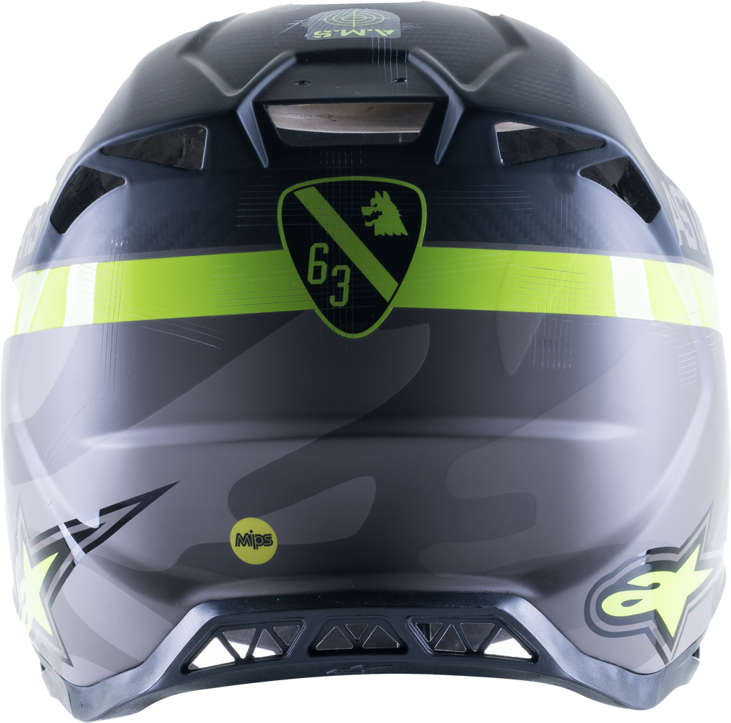 ALPINESTARS Supertech M10 Helmet - AMS - MIPS? - Gray/Yellow/Black - Medium 8302421-9059-MD