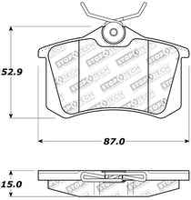 Charger l&#39;image dans la galerie, StopTech 02-08 Audi A4 Quattro / 2/99-02 Audi S4 / 93-10 VW Golf GL/GLS Performance Rear Brake Pads