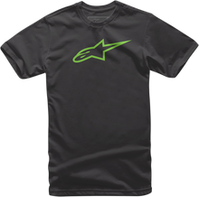 Load image into Gallery viewer, ALPINESTARS Ageless T-Shirt - Black/Green - Large 1032720301060L
