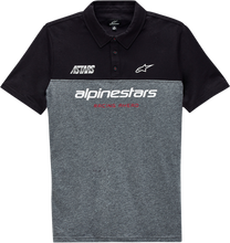 Carica l&#39;immagine nel visualizzatore di Gallery, ALPINESTARS Paddock Polo Shirt - Black/Heather Charcoal - Medium 1213412001088M