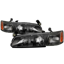 Carica l&#39;immagine nel visualizzatore di Gallery, xTune 97-99 Toyota Camry 4pc OEM Style Headlights w/Corner Lights - Black (HD-JH-TCAM97-SET-BK)