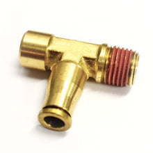 Carica l&#39;immagine nel visualizzatore di Gallery, Ridetech Airline Fitting Compressor Tee 1/8in NPT x 1/8in Female NPT x 1/4in Airline