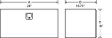 Laden Sie das Bild in den Galerie-Viewer, Lund Universal Steel Underbody Box - Black