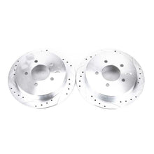 Cargar imagen en el visor de la galería, Power Stop 00-02 Ford Expedition Rear Evolution Drilled &amp; Slotted Rotors - Pair