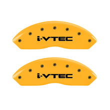 Carica l&#39;immagine nel visualizzatore di Gallery, MGP 4 Caliper Covers Engraved Front &amp; Rear i-Vtec Yellow finish black ch
