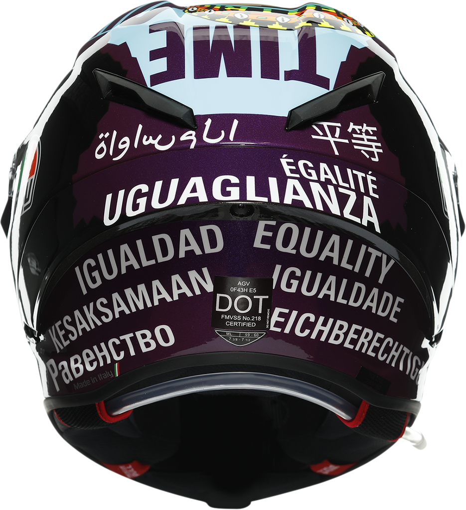 AGV Pista GP RR ECE-DOT Limited Edition - Morbidelli Misano 2020 Helmet img back img 2
