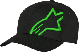 ALPINESTARS Corporate Snap 2 Hat - Black/Green - One Size 1211810091060OS