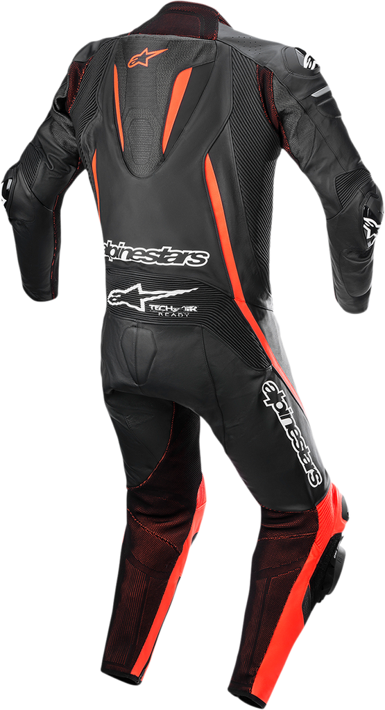 ALPINESTARS Fusion 1-Piece Suit - Black/Red Fluorescent - US 46 / EU 56 3153022-1030-56