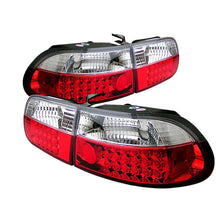 Carica l&#39;immagine nel visualizzatore di Gallery, Spyder Honda Civic 92-95 3DR LED Tail Lights Red Clear ALT-YD-HC92-3D-LED-RC