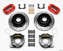 Laden Sie das Bild in den Galerie-Viewer, Wilwood Dynapro Dust-Boot P/S Park Brake Kit Drilled Red Big Ford 2.36in Offset
