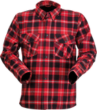 Z1R Duke Plaid Flannel Shirt - Red/Black - 3XL 3040-3054