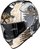 Z1R Warrant Helmet - Sombrero - White/Gold - XL 0101-14168