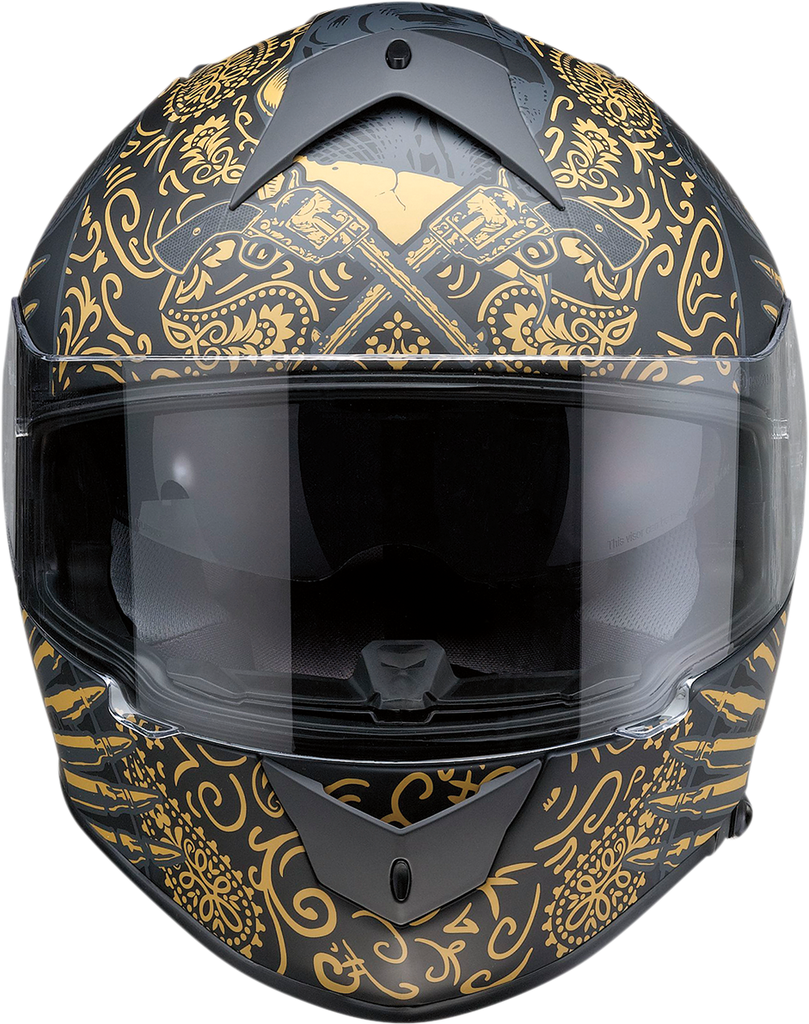 Z1R Warrant Helmet - Sombrero - Black/Gold - XL 0101-14174