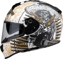 गैलरी व्यूवर में इमेज लोड करें, Z1R Warrant Helmet - Sombrero - White/Gold - Large 0101-14167
