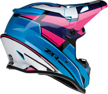 Cargar imagen en el visor de la galería, Z1R Rise Helmet - MC - Pink/Blue - Medium 0110-7186