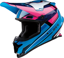 Cargar imagen en el visor de la galería, Z1R Rise Helmet - MC - Pink/Blue - Medium 0110-7186