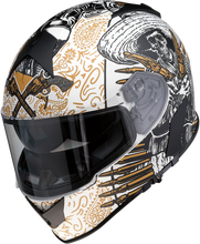 गैलरी व्यूवर में इमेज लोड करें, Z1R Warrant Helmet - Sombrero - White/Gold - 2XL 0101-14169