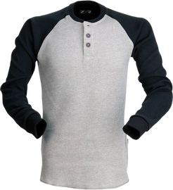 Z1R Waffle Long-Sleeve Shirt - Gray - 2XL 2840-0153