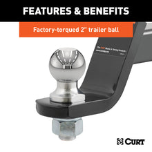 Carica l&#39;immagine nel visualizzatore di Gallery, Curt Loaded Ball Mount w/2in Ball (2in Shank 7500lbs 4in Drop)