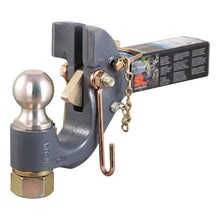 Carica l&#39;immagine nel visualizzatore di Gallery, Curt SecureLatch Receiver-Mount Ball &amp; Pintle Hitch Combo (2in Shank 2in Ball 14K)