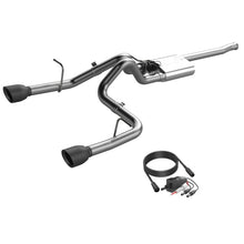 Cargar imagen en el visor de la galería, QTP 2018+ Jeep Wrangler JL 304SS Screamer Cat-Back Exhaust 4DR w/4in Black Tips