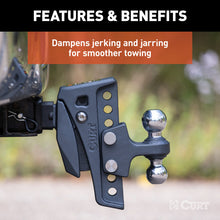 Carica l&#39;immagine nel visualizzatore di Gallery, Curt Rebellion XD 2in / 2-5/15in Cushion Hitch Ball Mount w/ 2in Shank