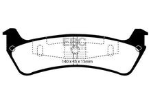 Carica l&#39;immagine nel visualizzatore di Gallery, EBC 95-01 Ford Explorer 4.0 2WD Ultimax2 Rear Brake Pads