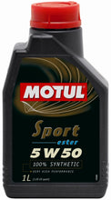 Load image into Gallery viewer, Motul 1L Synthetic Engine Oil Sport 5W50 API SM/CF - Single image 1