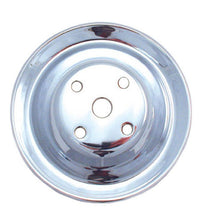 Cargar imagen en el visor de la galería, Spectre SB Chevy Double Upper Groove Long Water Pump Pulley - Chrome