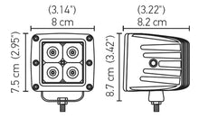 Charger l&#39;image dans la galerie, Hella HVF Cube 4 LED Off Road Kit - 3.1in 12W Spot Beam