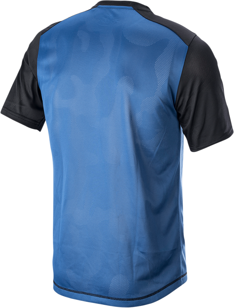 ALPINESTARS Alps 4.0 V2 Jersey - Short-Sleeve - Blue/Black/Silver - Small 1765922-7318-SM