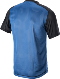 ALPINESTARS Alps 4.0 V2 Jersey - Short-Sleeve - Blue/Black/Silver - Small 1765922-7318-SM
