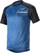 Load image into Gallery viewer, ALPINESTARS Alps 4.0 V2 Jersey - Short-Sleeve - Blue/Black/Silver - Large 1765922-7318-LG