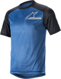 ALPINESTARS Alps 4.0 V2 Jersey - Short-Sleeve - Blue/Black/Silver - 2XL 1765922-7318-2X